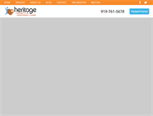 Tablet Screenshot of heritageurgentcare.com